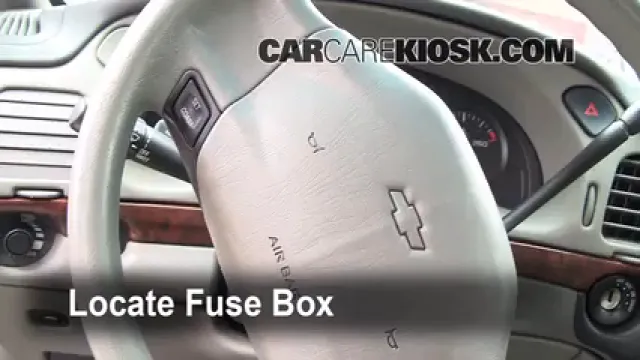 2001 Chevrolet Impala 3.4L V6 Fusible (intérieur) Remplacement